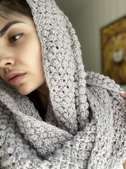 Вязаный снут ручной работы