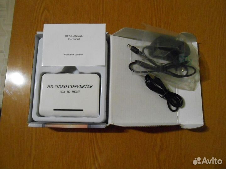 Переходник-конвертер VGA(D-Sub) +звук в hdmi