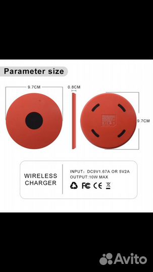 10 Вт Qi Беспроводное зарядное устройство iPhone