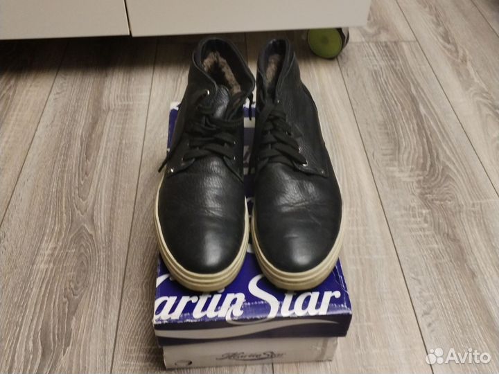 Ботинки зимние кожаные 45