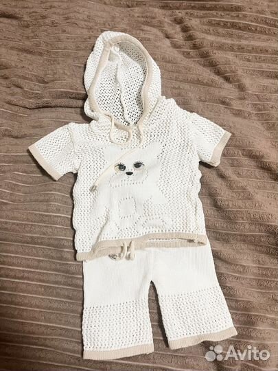Вязаный костюм детский