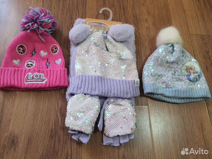 Комплект шапка, шарф девочка