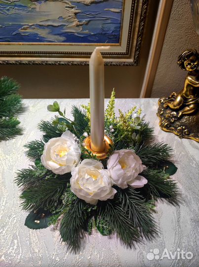 Подсвечник. Украшение для праздничного стола