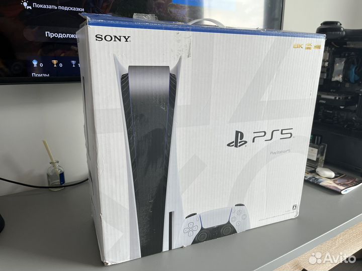 Sony playstation 5 ps5 с дисководом 2 джойстика