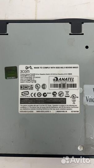 Коммутатор 3com Baseline Switch 2016