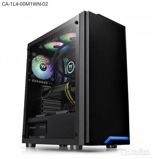 Корпус Thermaltake H100 Miditower Без бп чёрный, C