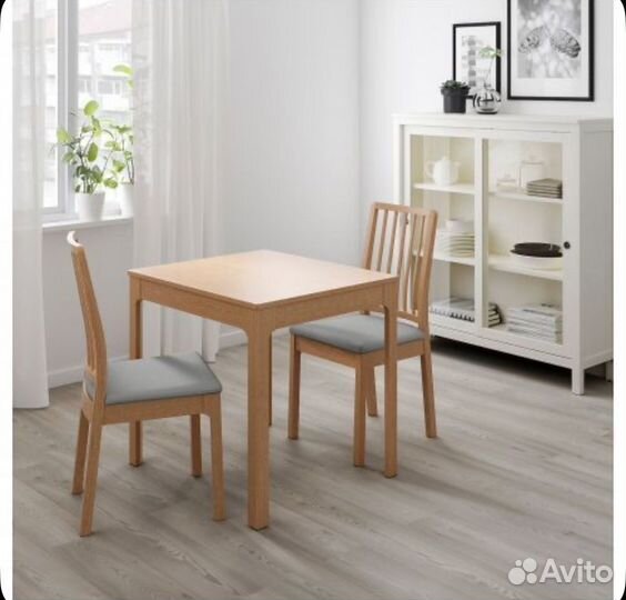 Раздвижной стол IKEA ekedalen дуб, 80/120х70см