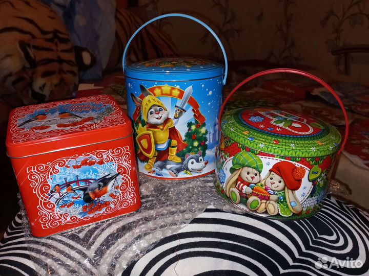 Жестяные банки для Новогодних подарков - Новые