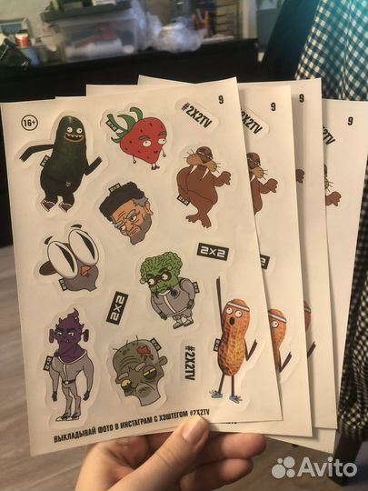 Наклейка для карты тройка и другая атрибутика 2х2