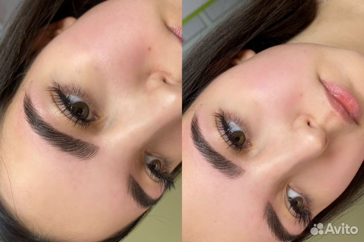 Наращивание ресниц Оформление бровей