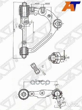 Рычаг верхний с шаров. toyota hiace/regiusace 0