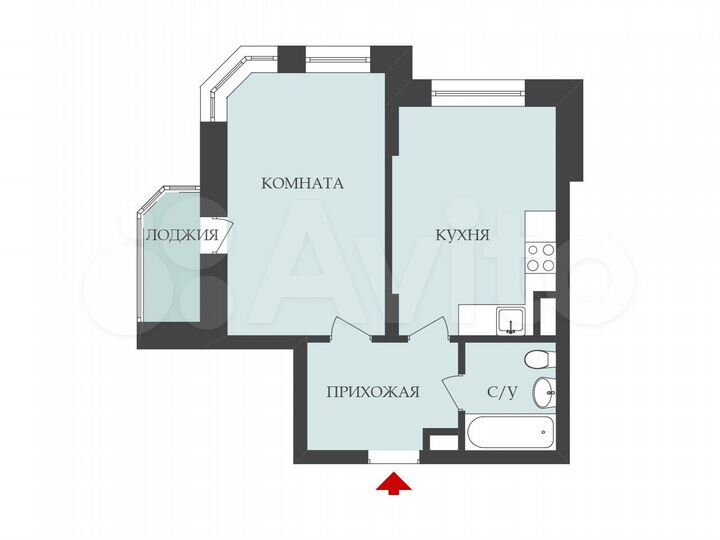 1-к. квартира, 39,9 м², 9/28 эт.