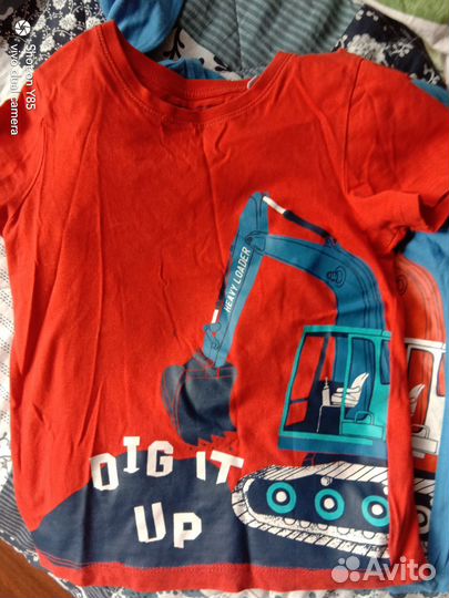 Футболки, лонги для мальчика hm 110 116 (5 штук)