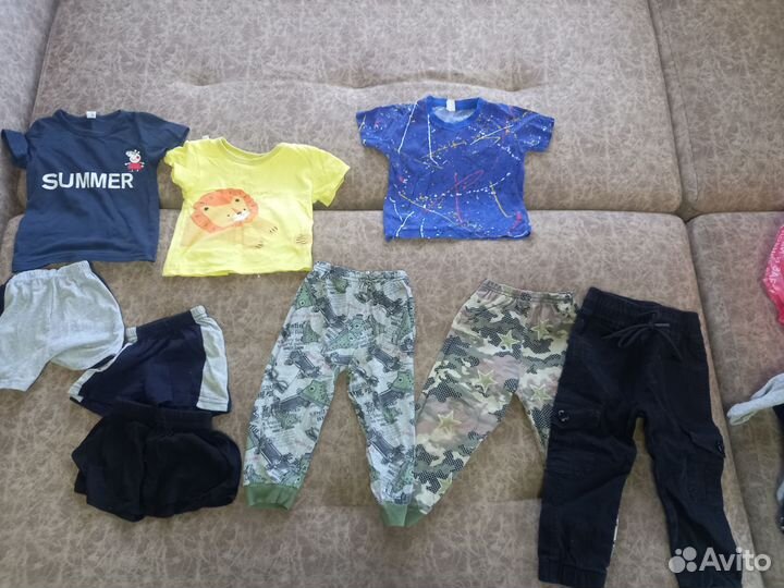 Вещи пакетом на мальчика 80 86 92