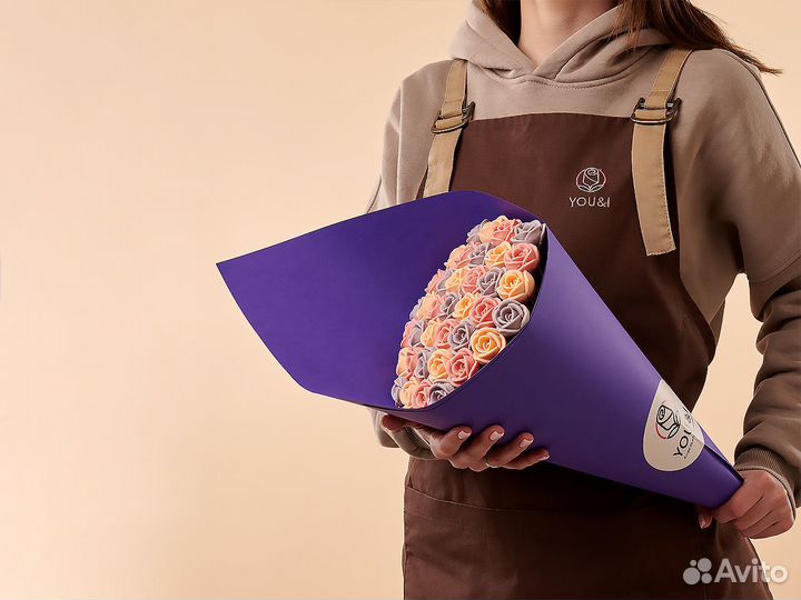 Букет шоколадных роз 37 шт