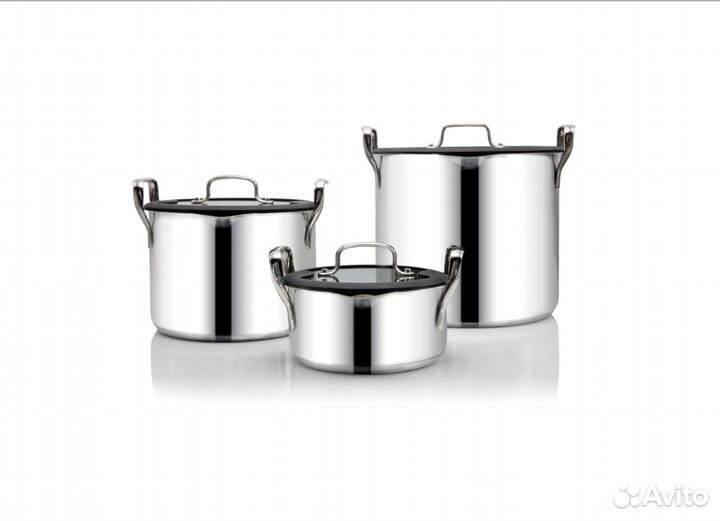Набор кастрюль 1+4+8л. Wilfa Ego, 3 шт. Норвегия