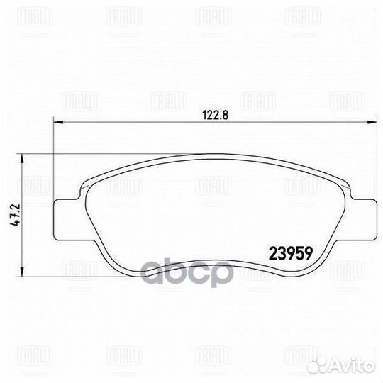 Колодки тормозные citroen C1/peugeot 107/toyota