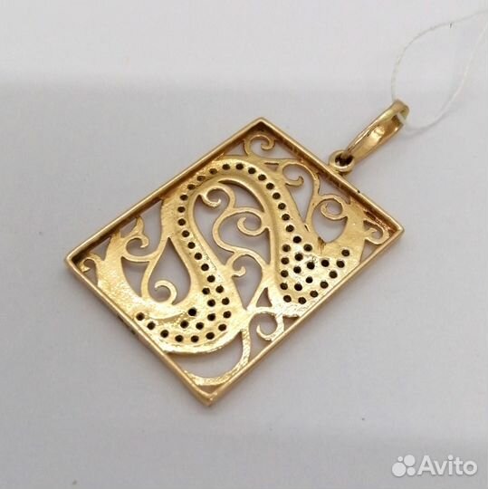 Подвес / 6,18г / Золото585 / фианиты круглые