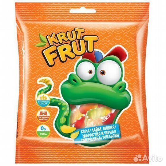 Опт - Мармелад Krut Frut Змейки 70г