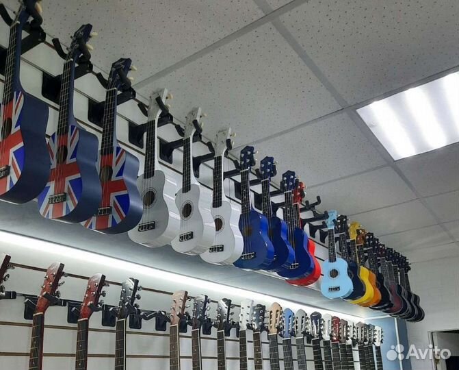 Гитары и Укулеле большой выбор
