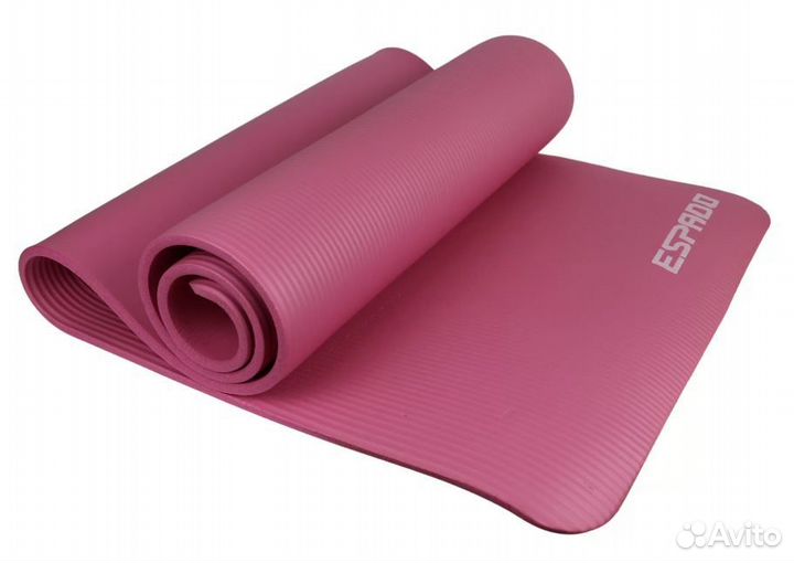 Коврик для йоги espado NBR 183*61*1.0 см, розовый