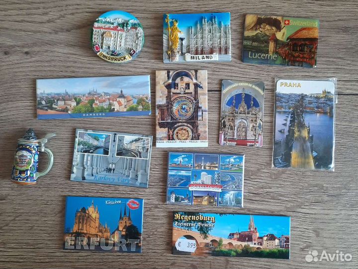 Магниты на холодильник из разных стран