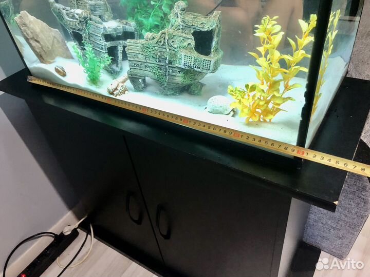 85 литров полный комплект аквариум цихлидник