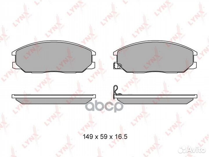 Колодки тормозные hyundai santa FE 01- передн