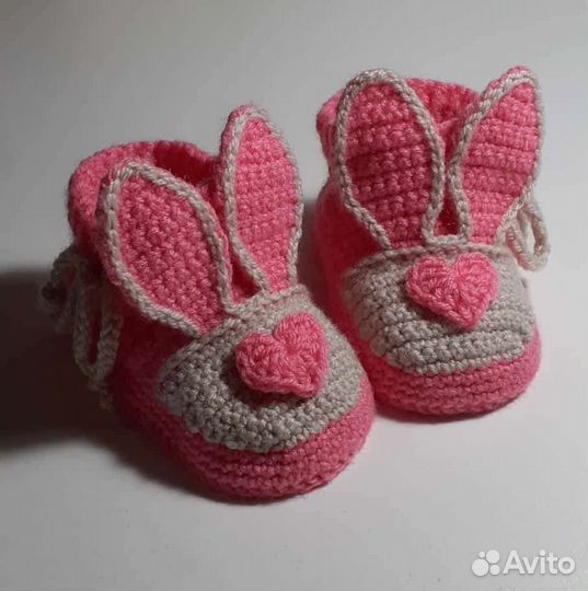 Пинетки детские вязаные