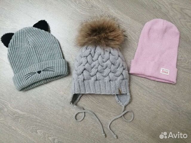 Шапка детская для девочки зимняя