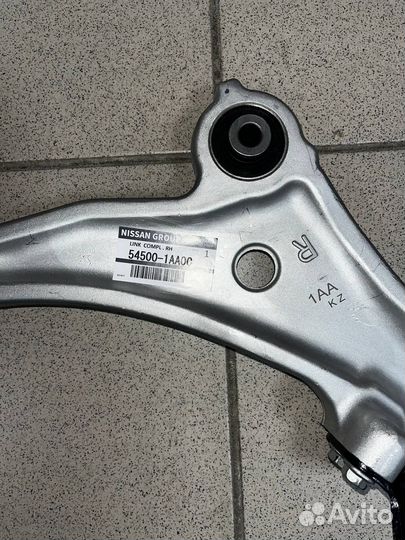 Рычаг передний нижний правый 545001AA0C nissan