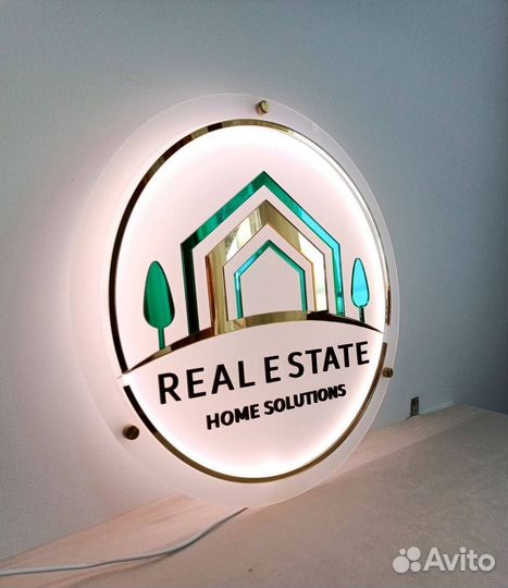 Вывеска с подсветкой/рекламная вывеска
