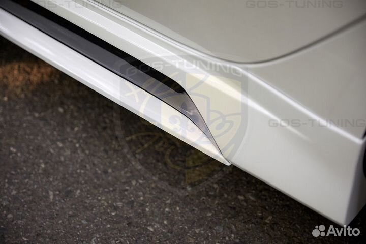 Накладки на пороги сплиттера Киа Церато 4