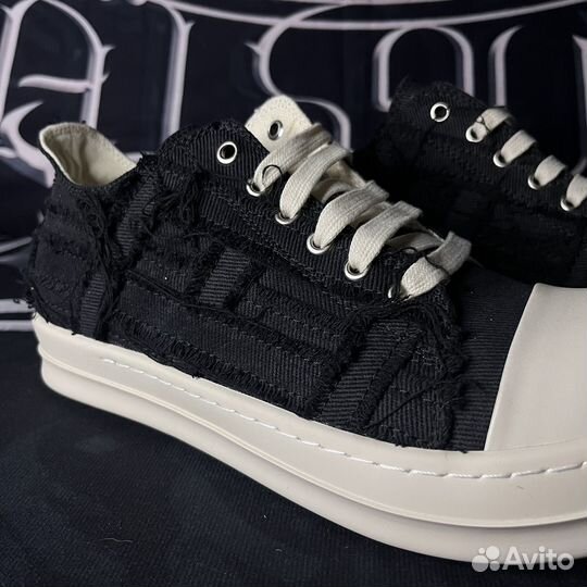 Rick Owens Ramones distressed Low-Top Sneakers