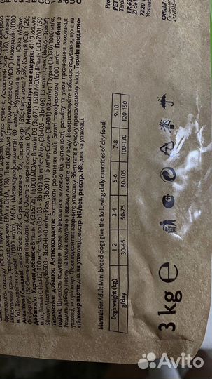 Сухой корм Ягнёнок для собак мелких пород