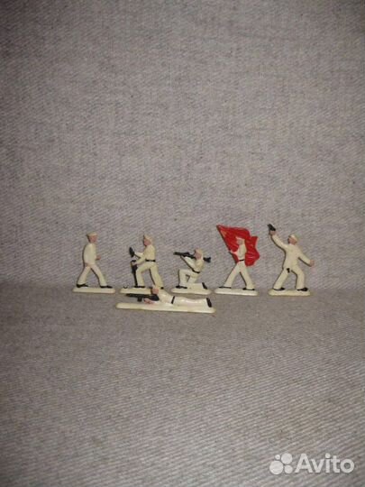 Игрушка СССР Набор солдатики матросы колкий пласти
