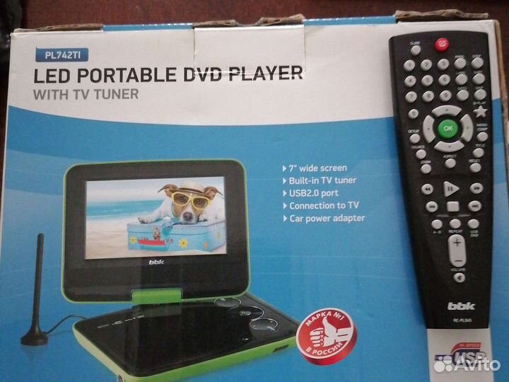 Двд плеер портативный с тв BBK