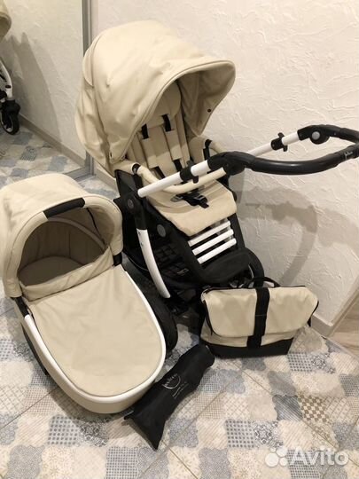 Премиум коляска 2 в 1 teutonia cosmo V4 кожа