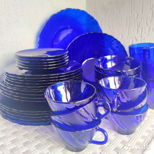 Сервиз кобальтовый, Франция