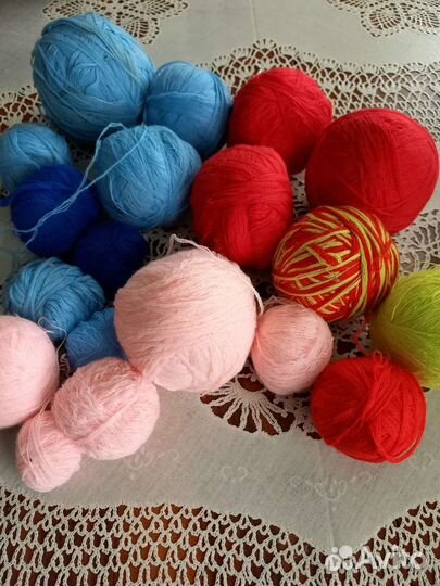 Пряжа шерсть и полушерсть