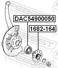 Подшипник ступичный (54x90x50) (mercedes benz M