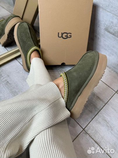 Ugg Tasman Slipper Tazz Platform Chestnut оливка