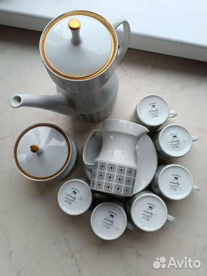 Кофейный сервиз нефртити Louchy, Чехословакия