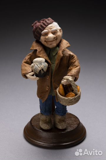 Ватные елочные и интерьерные игрушки новые Дедушка