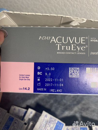 Линзы acuvue trueye 1 day