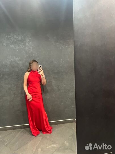 Вечернее платье 42 44 красное
