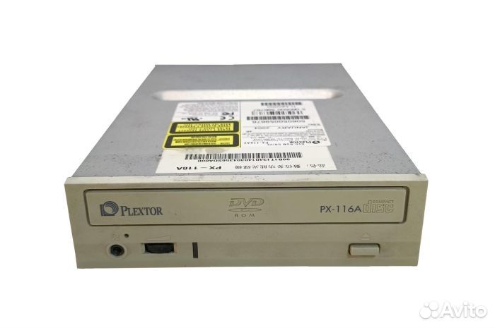 Привод DVD-ROM Plextor PX-116A IDE белый