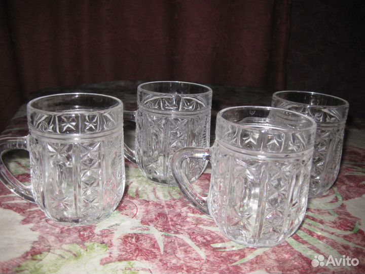 Бокалы хрусталь, стаканы новые