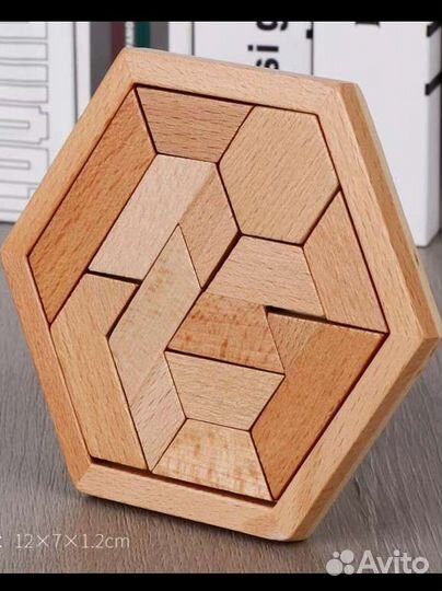 Деревянный пазл, развивающая игрушка