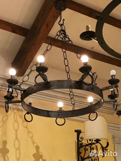 Люстра кованная (под старину)